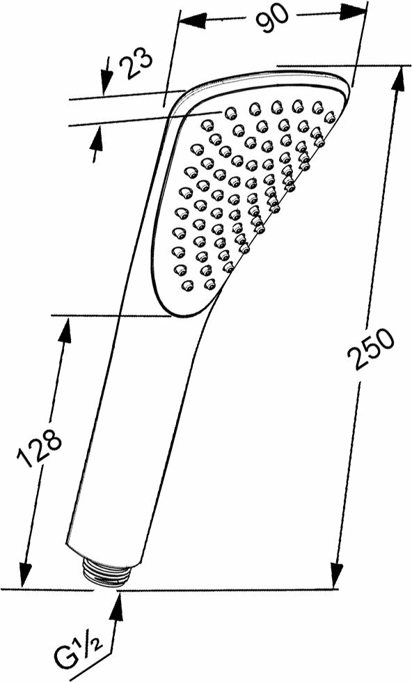 Fizz 6760005-00 Лейка душевая (1 режим) KLUDI - фото №7