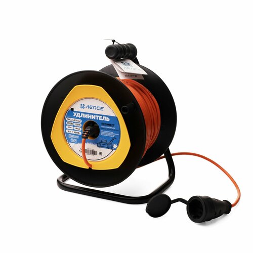 Удлинитель лепсе ГОСТ ПВС 2x0,75 6А 30м IP44 на пласт. катушке