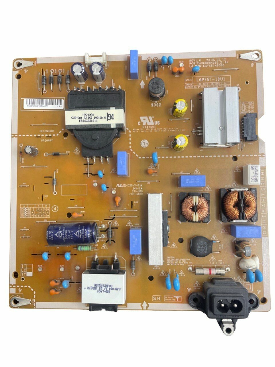 Плата питания, Power board, EAX68284301 (1.6) 55UM7660PLA