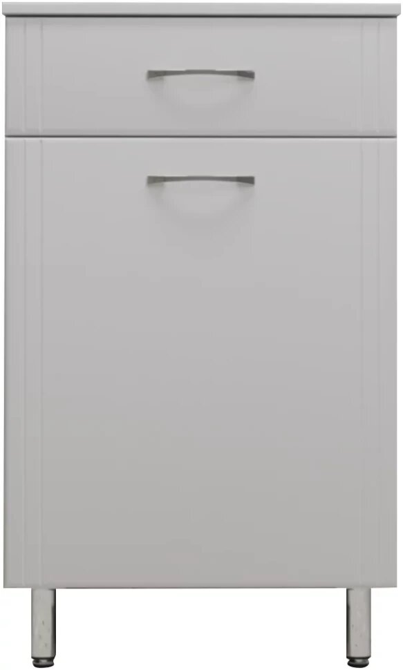 фото Комод белый глянец 50 см с бельевой корзиной Style Line Эко Стандарт ЛС-00002330