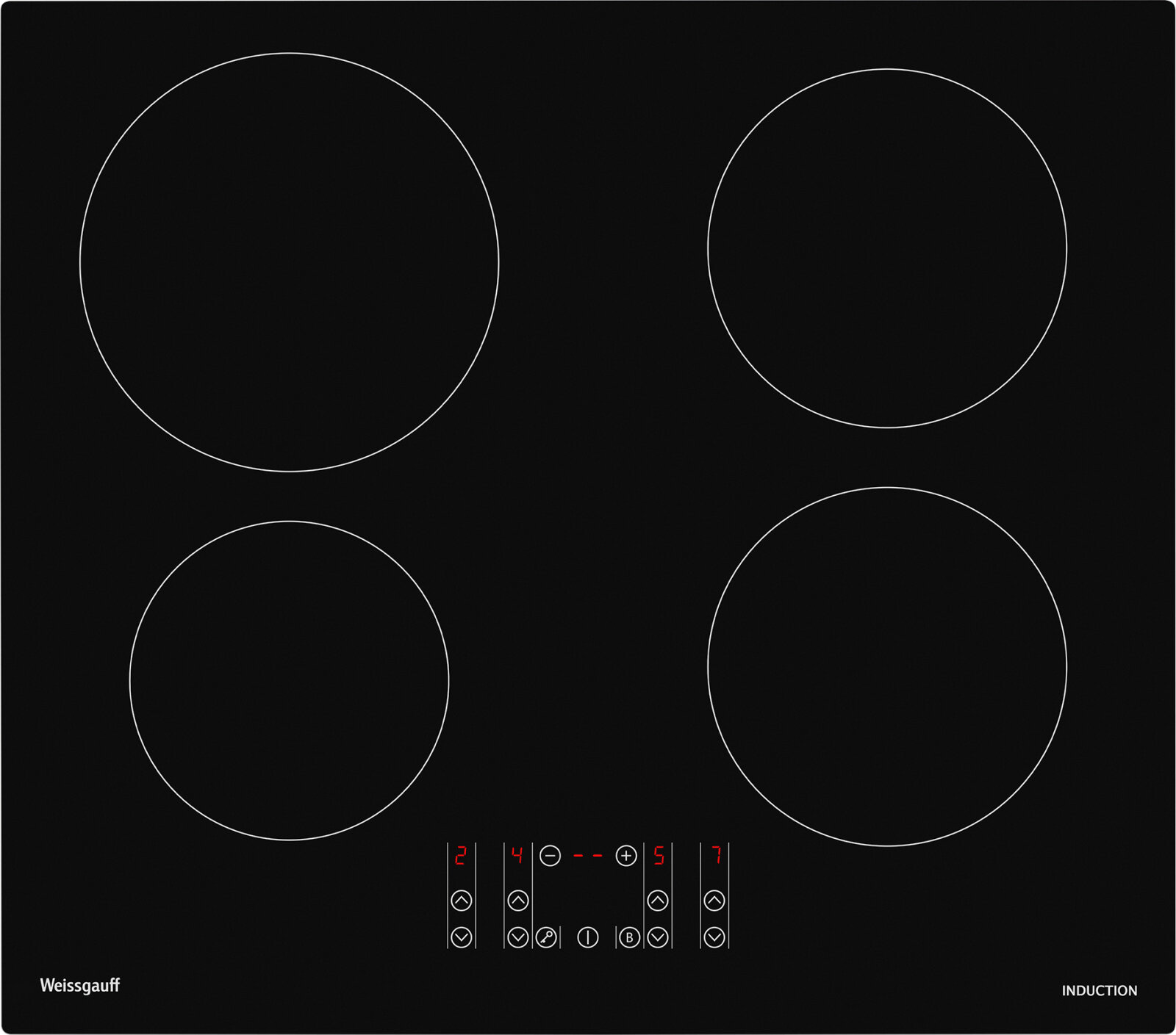 Индукционная варочная поверхность Weissgauff HI 640 BSCM черный (431340) - фото №6