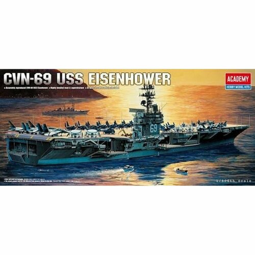 Academy сборная модель 14212 CVN-69 Eisenhower 1:800 комплект чудесная страна осень кб 14212 4630112017472