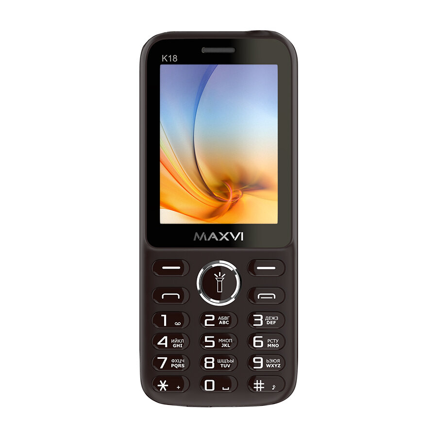 Телефон MAXVI K18, 2 SIM, коричневый