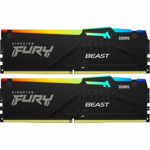 Модуль памяти 32GB DDR5 5600 DIMM FURY Beast Black RGB EXPO 1620000₽