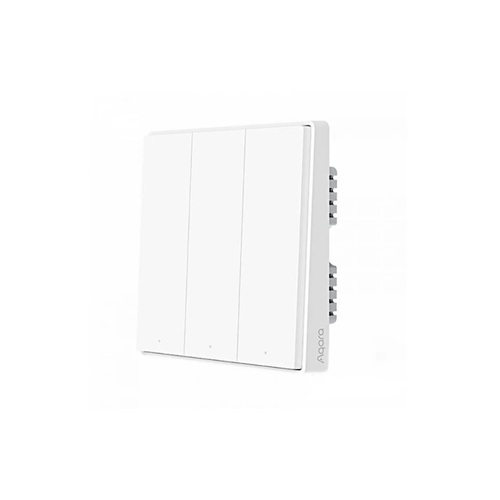 Умный выключатель Xiaomi Aqara Smart Wall Switch D1 (Тройной без нулевой линии) White (QBKG25LM) выключатель с электронной коммутацией aqara smart wall switch e1 qbkg39lm