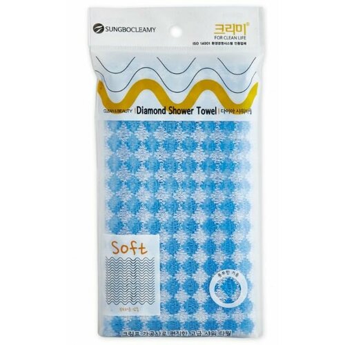 Shower Towel Мочалка для тела С плетением Сетка Diamond, 28х100 см