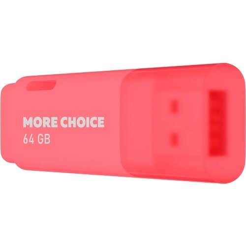 Флешка More Choice MF64 64 Гб usb 2.0 Flash Drive - красный