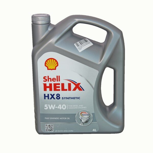 Shell Масло моторное Shell Helix HX-8 Synthetic 5w40 4л
