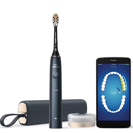 Звуковая зубная щетка Philips Sonicare 9900 Prestige HX9992, темно-синий
