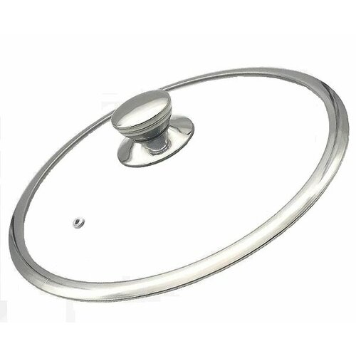 Крышка стекло 240 KC-T24110/N широкий обод нерж. РУЧ. JARKO