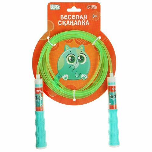 Скакалка детская ONLYTOP Пряник 285 м цвет зелёный 692₽