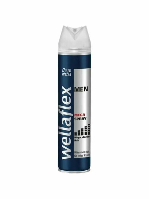 Wella Wellaflex Men Mega Spray Мужской лак для волос Мегасильной фиксации, 250 мл