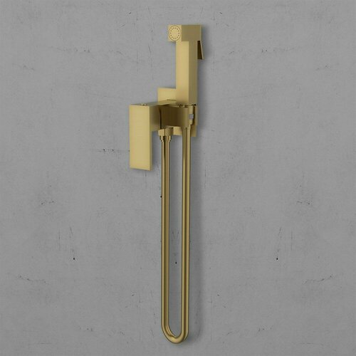 гигиенический душ vincea vhfw 101ch из латуни в комплекте со смесителем хром Гигиенический душ Vincea VHFW-102BG из латуни, со смесителем, брашированное золото