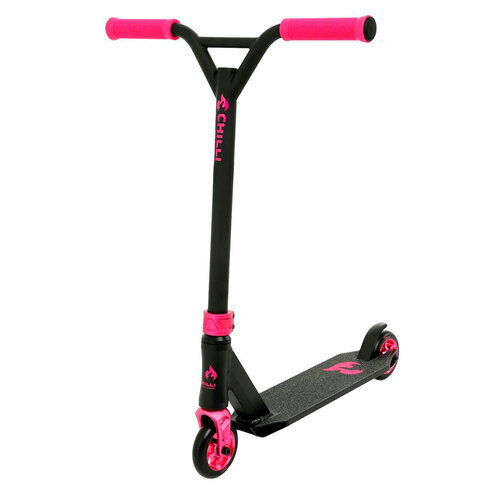 самокат chilli pro scooter rocky vol 2 black neochrome Самокат Chilli Pro Scooter 3000 Black/Pink