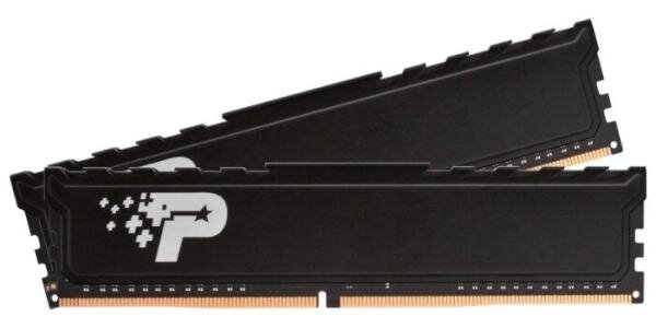 Оперативная память для компьютера 32Gb (2x16Gb) PC4-21300 2666MHz DDR4 DIMM Unbuffered CL19 Patriot Signature Line Premium PSP432G2666KH1