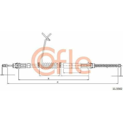 COFLE 92.11.5582 Трос стояночного тормоза
