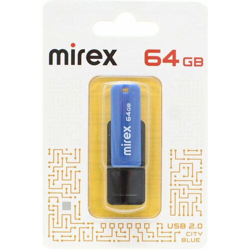 Флешка 64 ГБ USB Mirex City Blue