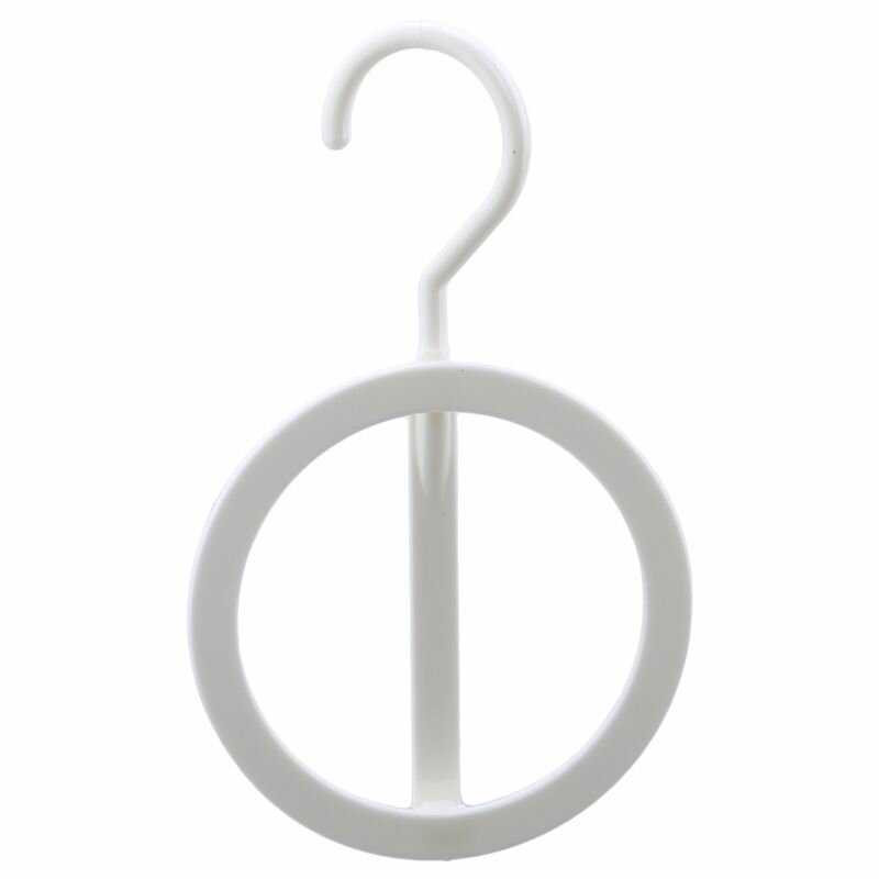 фото Вешалка для головных уборов с откидной основой (подвесной держатель для шапок и шляп), диаметр 12 см, цвет молочный