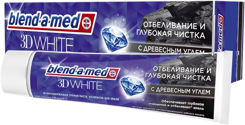 Зубная паста Blend-a-Med 3D White с древесным углем 100мл