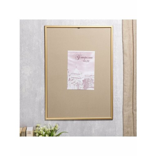 Фоторамка сосна с19 50 на 70 см (золото)