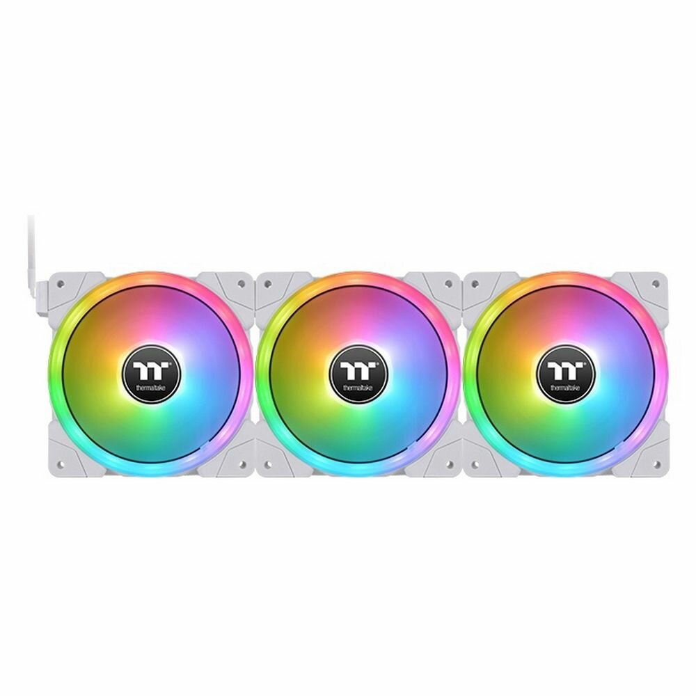 Вентилятор в корпус Thermaltake CL-F162-PL14SW-A SWAFAN EX14 RGB PC Cooling Fan White TT Premium Edition 3 Pack/Fan/14025/PWM 500~2000rpm/magnetic ter