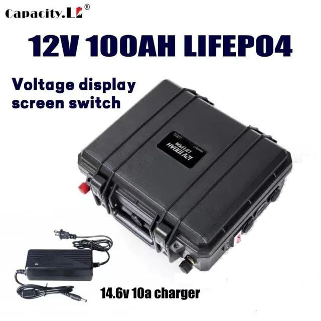 Аккумулятор внешний аккумулятор 12v Lifepo4 литий-железо-фосфатный 100 Ah Сapacity. Li