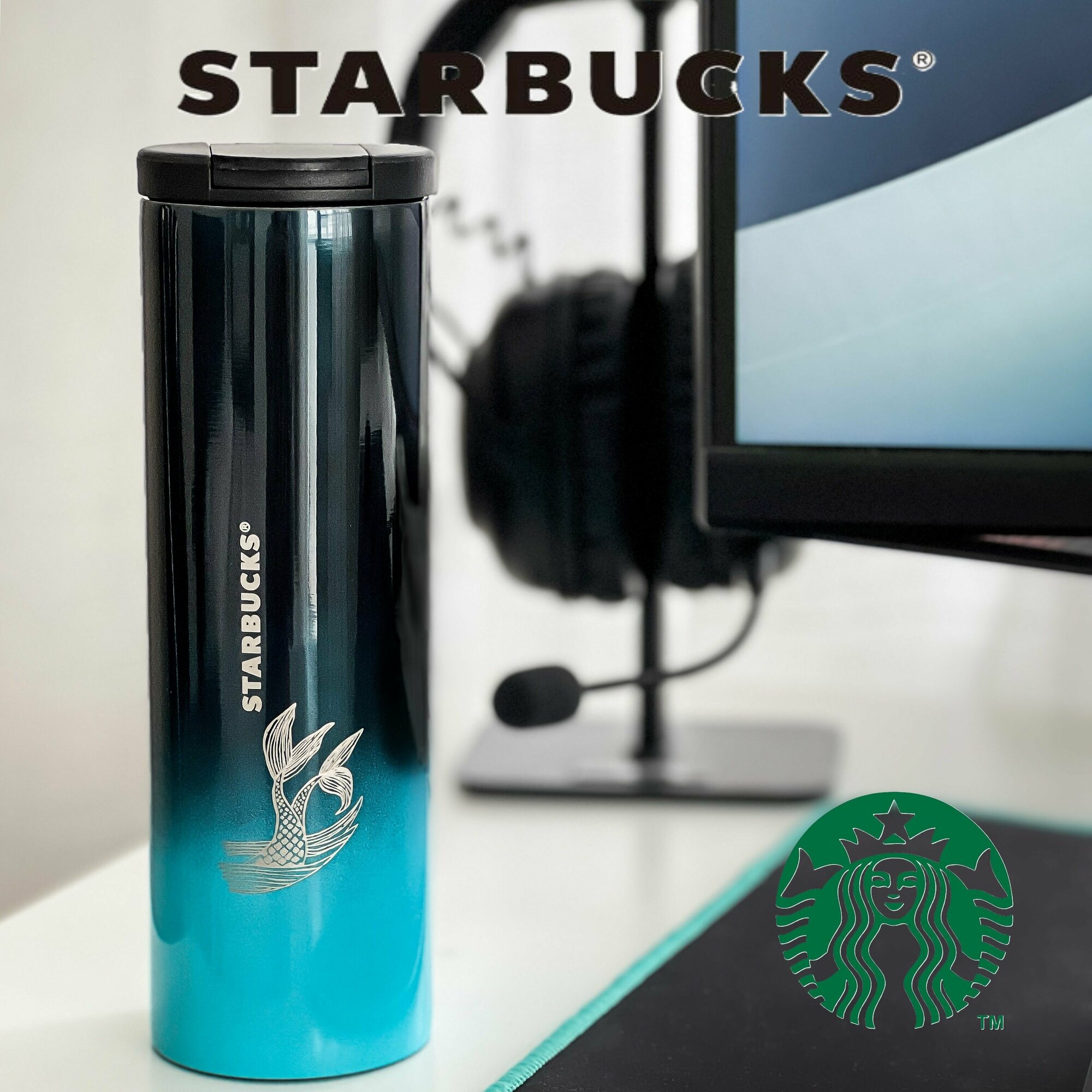 Термокружка STARBUCKS с клапаном 500мл Старбакс tumbler