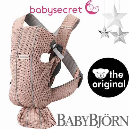 Рюкзак-Кенгуру для новорожденных BabyBjorn Mini Mesh пыльно-розовый 0210.03