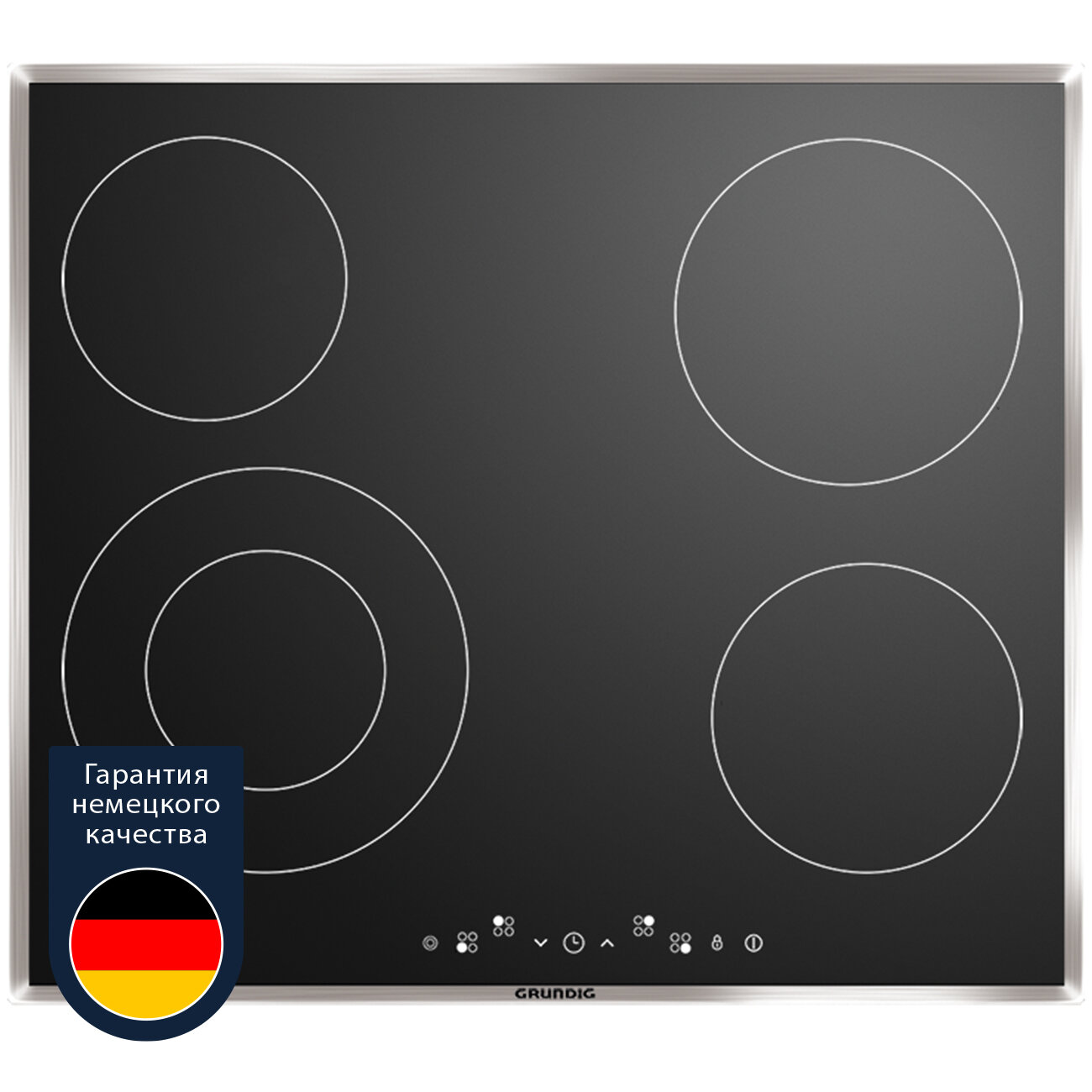 Встраиваемая электрическая варочная панель Grundig GIEV 613420 E 60 см черный