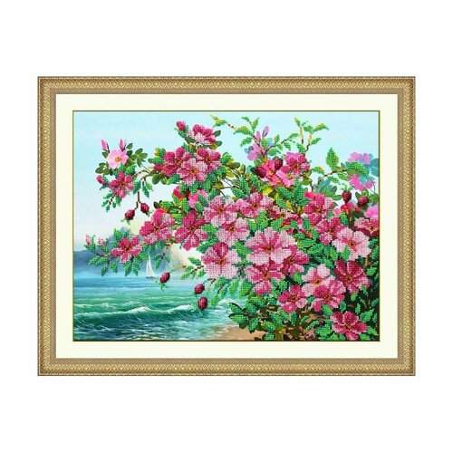 Набор для вышивания бисером Паутинка В ожидании, размер 38*28 см