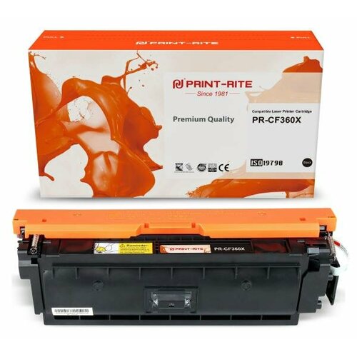 Картридж Print-Rite PR-CF360X для CLJ M552dn/M553dn/M553N/M553x 12500стр Черный