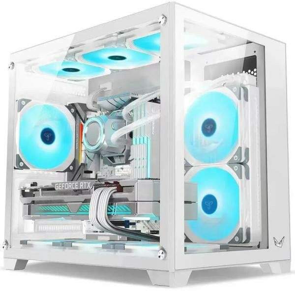 Корпус microATX Formula Crystal Z5 TG Без БП белый