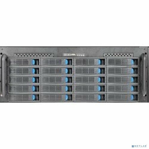 Procase Корпус Procase ES420-SATA3-B-0 4U 20 SATAII/SAS hotswap HDD, глубина 650мм, MB 12"x13", без Б/П, черный чёрный