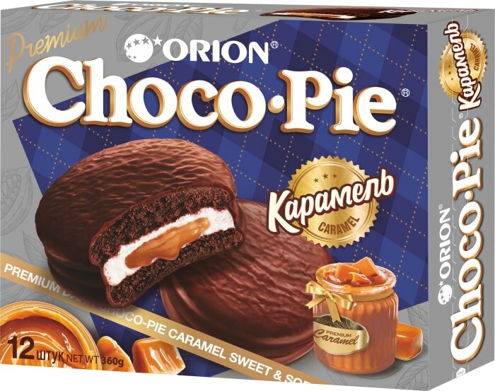 Пирожное Orion Choco Pie Карамель 360г