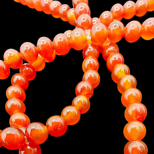 Сердолик бусины шарик 6 мм 38 смнить около 64 шт для браслетов бус украшений 499₽