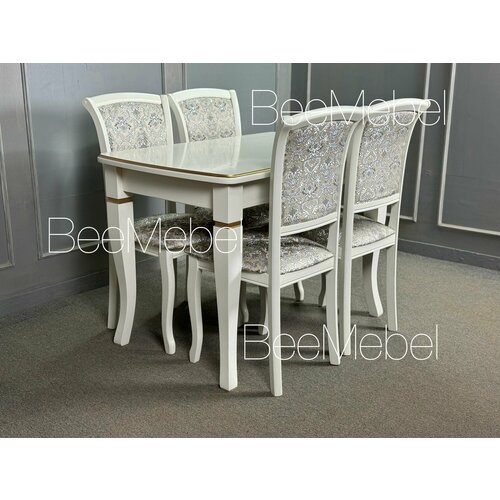 Обеденная группа стол 110 и 4 стула Кухонный сто и стулья Комплект кухонной мебели стол и стулья 49000₽