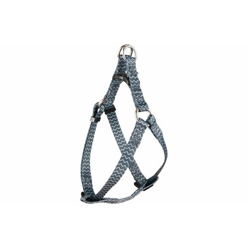 Шлейка для собак Flamingo STEPGO SINAM M 45-60 см 20 мм зелёныйсерый 980₽