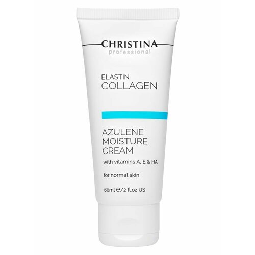 CHRISTINA Увлажняющий крем c витаминами для нормальной кожи Elastin Collagen Azulene Moisture Cream увлажняющий крем christina hydra elastin collagen 60 мл