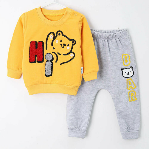 Комплект одежды Baby Hi, размер 68, желтый комплект одежды puan baby размер 68 желтый