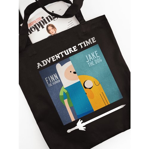 Сумка шоппер , фактура гладкая, голубой, оранжевый