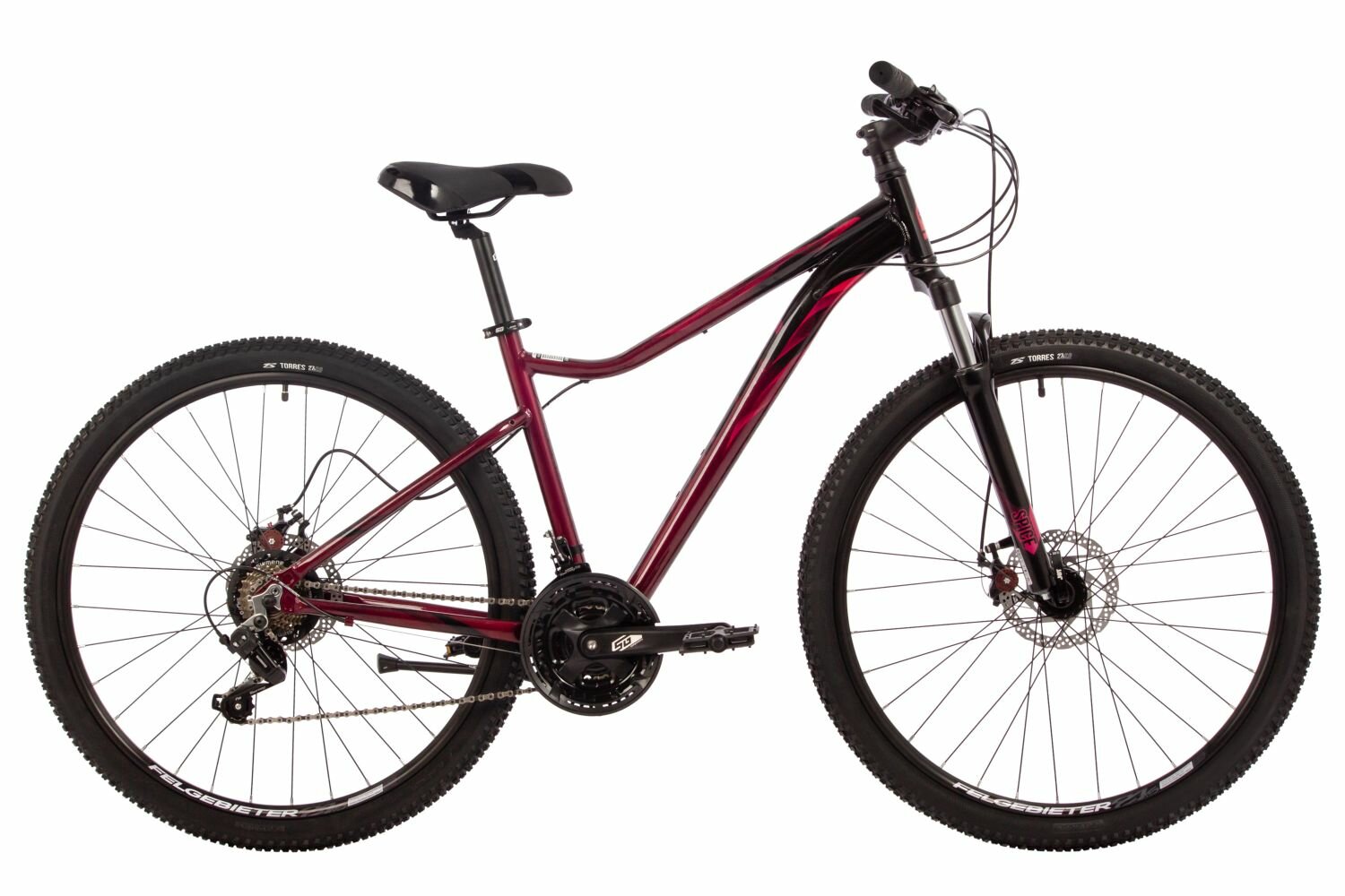 Велосипед Stinger Laguna Evo 27.5" (2024) (Велосипед STINGER 27.5" LAGUNA EVO красный, алюминий, размер 17")