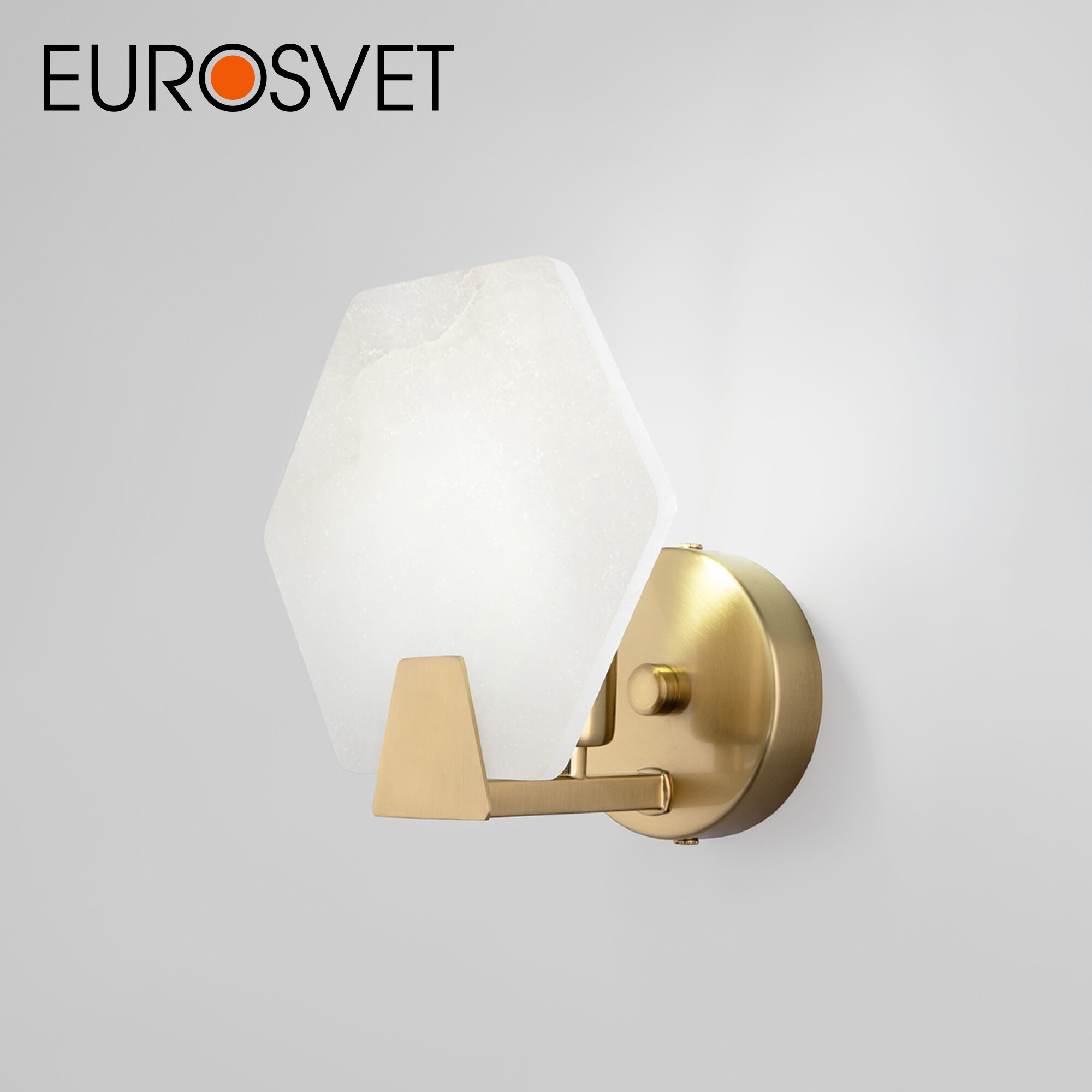 Бра / Настенный светильник Eurosvet Marble 60158/1 латунь IP20