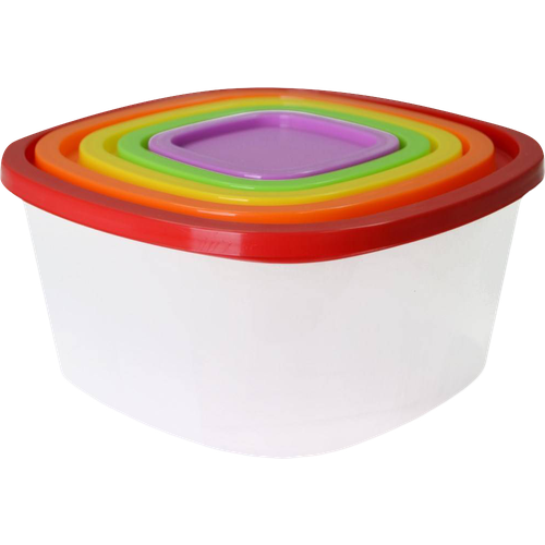 Набор контейнеров 200мл 500мл 900мл 15л 26л 5шт 719₽