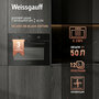 Встраиваемый компактный духовой шкаф с СВЧ Weissgauff OE 4551 DB Black Edition