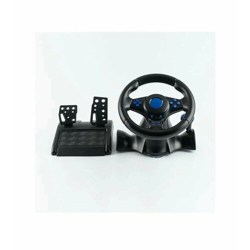 Игровой руль с педалями 3в1 Vibration Steering К-360 для PS3, PS2, PC, МА-7 racing steering wheel for ps3 ps2 game steering wheel pc vibration remote controller wheels drive for pc