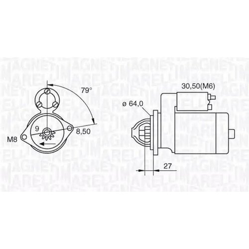 063280045010, Стартер 12V 1,3Kw