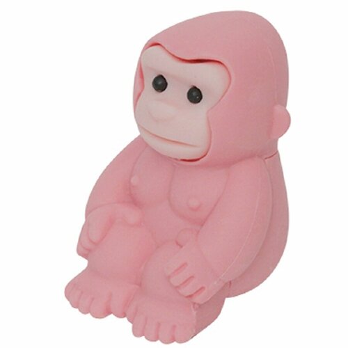 IWAKO Ластик канцелярский конструктор обезьяна розовая серии сафари 1 шт