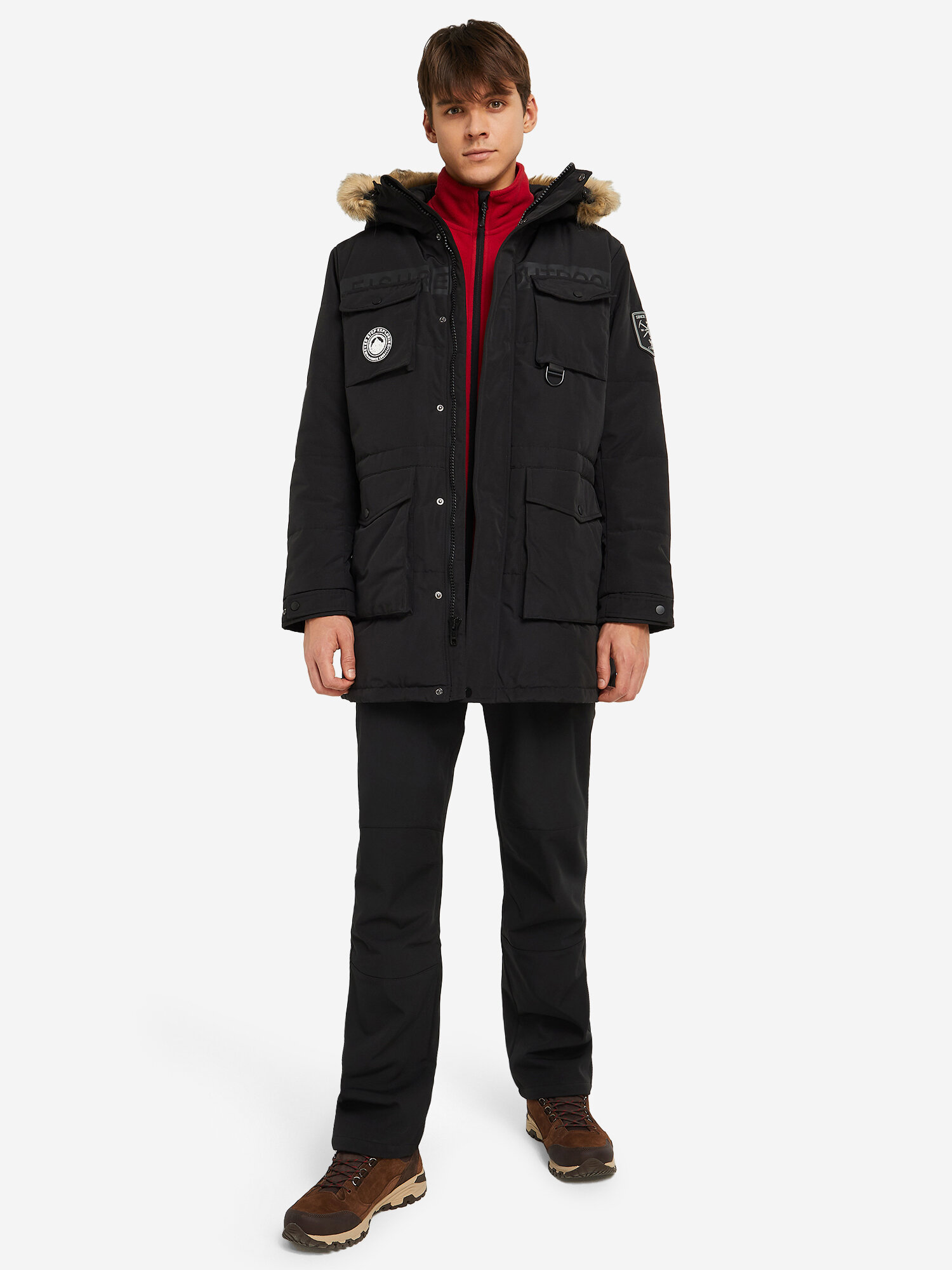 Парка Camel Men's jacket, размер M, черный — фото 1