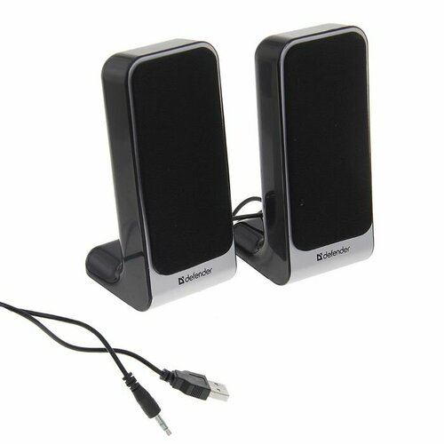Компьютерные колонки 20 DEFENDER SPK-225 2х2Вт USB черно-серые 374500₽