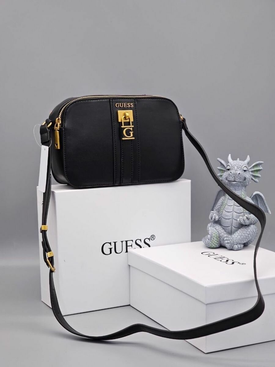 фото Сумка женская кожаная Guess кросс-боди